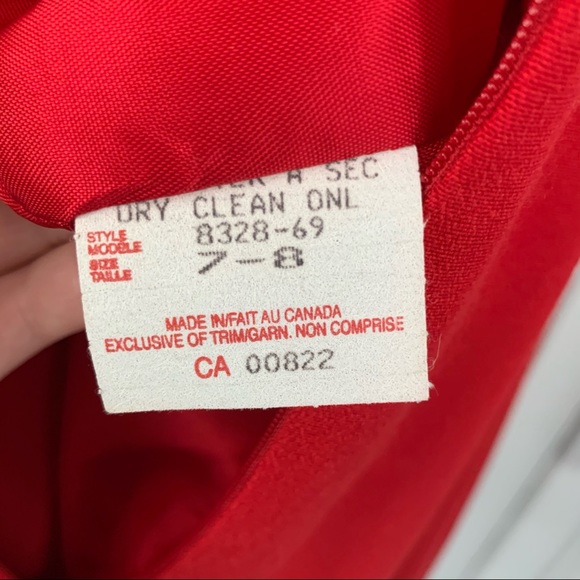 Vintage Lori Ann Montreal Red Cocktail Dress - Picture 8 of 13